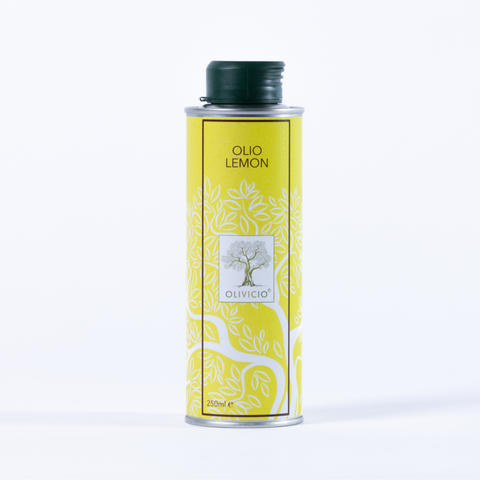 Extra Virgin Olivenöl mit Zitrone - Eine perfekte Kombination aus Olivenöl und dem frischen Aroma von Zitrone